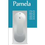 PAMELA akrilna kada 120x70 KOMPLET