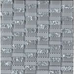 MOZAIK stakleni 1548-6 sivi 30x30