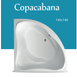 COPACABANA ugaona kada 140x140 KOMPLET