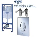 Vodokotlić GROHE 3 u 1 ugradni SET sa hrom tipkom (bez WC šolje)