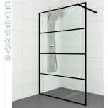 Fiksni paravan 100B Black 120 cm (8mm) N