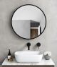 44033 Ogledalo Black Frame Round fi-60 cm V