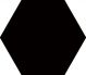 HEXAGON Black 22,5x29,5