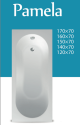 PAMELA akrilna kada 170x70 KOMPLET