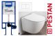 1 PEŠTAN Fluenta Fit KOMPLET set sa tipkom i ARES WC šoljom i daskom