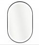 Ogledalo CONCEPT Oval crni ram 50x76 cm LED 