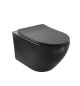 ARES Black konzolna WC šolja TORNADO ispiranje + daska MI