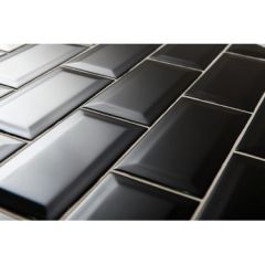 BISELADO Negro MAT 10x20