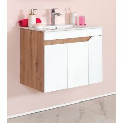 Ormarić IRIS Wood 75 cm sa lavaboom