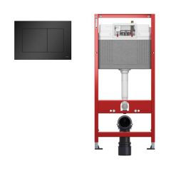 -TECE ugradni vodokotlić sa CRNOM mat Now tipkom 9400414 (bez WC šolje)