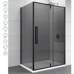100x90 K Concept ABSOLUT BLACK vrata ŠARKE 6mm