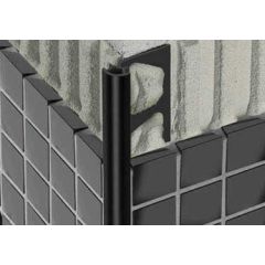 ALU lajsna ugaona 4397 12 mm CRNA-MAT