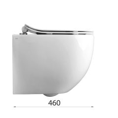 AXA Glomp 46cm RIMFREE WC šolja konzolna bela MAT + daska
