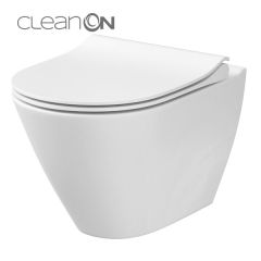 Cersanit CITY Oval WC šolja konzolna CLEAN-ON + daska