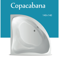 COPACABANA ugaona kada 140x140 KOMPLET