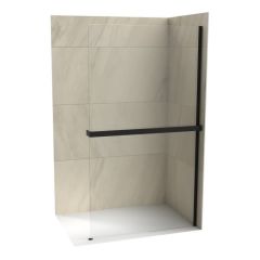 COPEN Fiksni BLACK paravan 90 cm (8mm) MONTE SUPERIORE