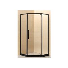 5ugaona 9021 CRNA tuš kabina 6 mm 90x90