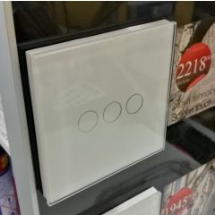 TOUCH prekidač 3 ulaza BELI