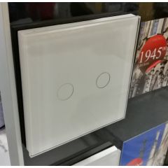TOUCH prekidač 2 ulaza BELI