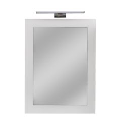 Ogledalo LENA 600A3 belo + LED