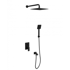 Copen NOOK ugradni tuš sistem sa izlivom Black Matte 117 kocka