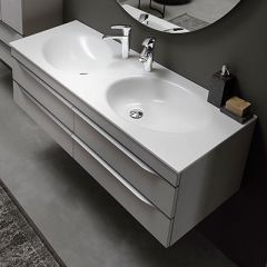KOLPA Malaya ormarić sa duplim Kerrock lavaboom 140 cm 