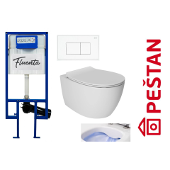 - Komplet set PEŠTAN vodokotlić + bela tipka + ISVEA Sentimenti WC šolja