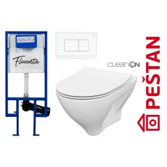 PEŠTAN Fluenta Fit KOMPLET set sa tipkom i Cersanit Mille WC šoljom