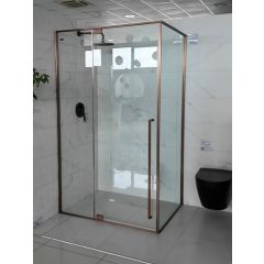 120x90 K tuš kabina ROSE GOLD providno staklo 8mm