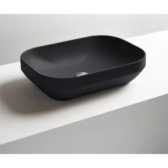 AXA Decus Square lavabo CRNI mat 60x35 cm