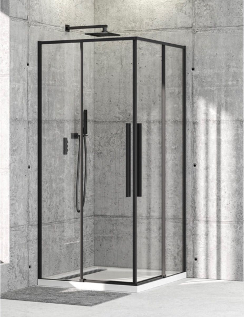 -80x80 K tu&scaron; kabina BLACK Slim 6mm (tanki ram)