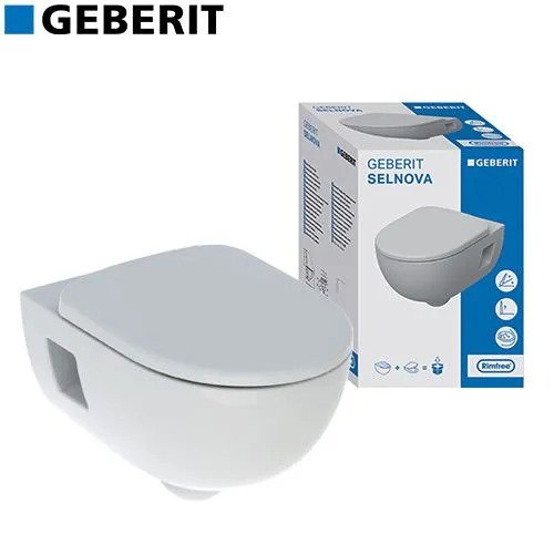 GEBERIT Selnova 750 RIM/FREE WC &scaron;olja konzolna