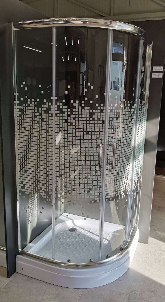80x80 P tu&scaron; kabina MINOTTI staklo kvadratići